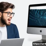 마이크로 프론트엔드의 코드 분할 전략 - **Prompt:** A split image showing two scenarios. On the left, a frustrated user with a stressed expr...