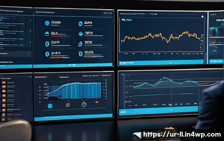 마이크로 프론트엔드에서의 트래픽 관리 기법 - A high-tech micro front-end architecture dashboard showcasing load balancing techniques: vibrant UI ...